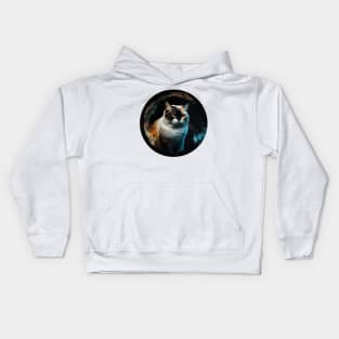 Warrior Cats in Round: Captivating Designs for Feline Enthusiasts Kids Hoodie